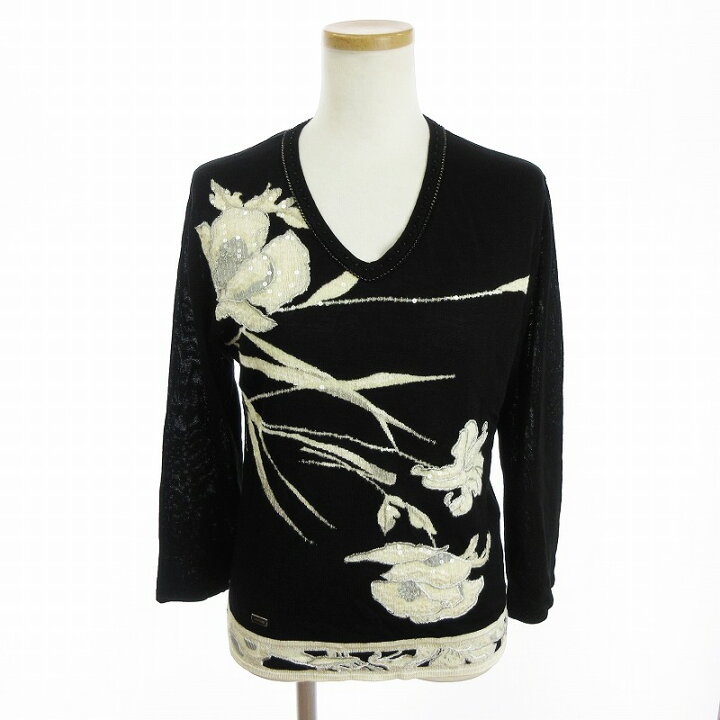 楽天市場】【中古】レオナール LEONARD FASHION Paris ニットソー 長袖 