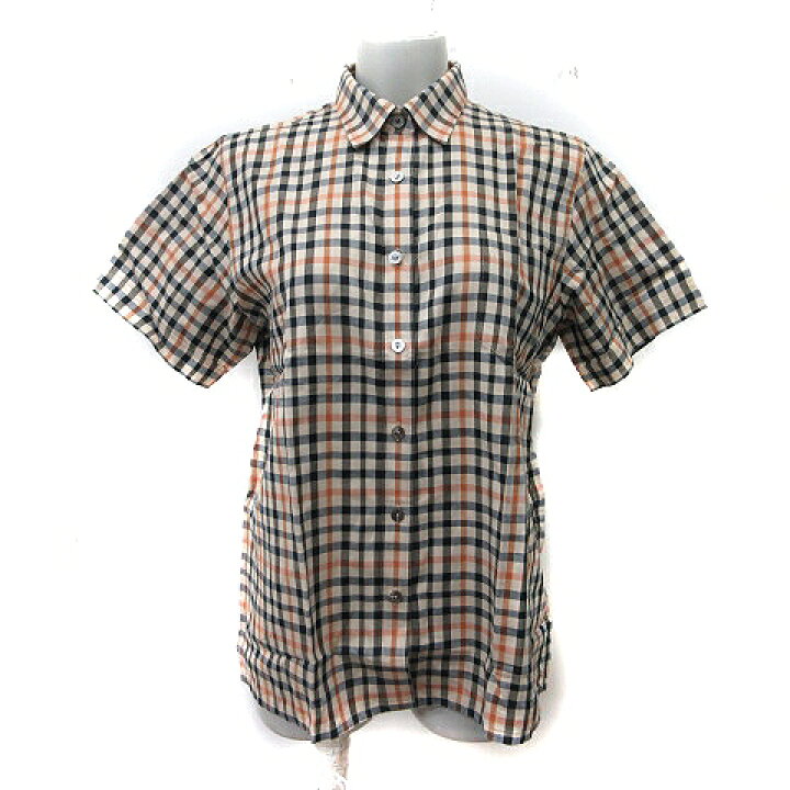 楽天市場】【中古】ダックス DAKS シャツ ブラウス チェック 半袖 11R 