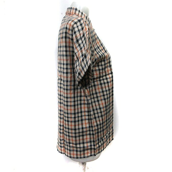 楽天市場】【中古】ダックス DAKS シャツ ブラウス チェック 半袖 11R 