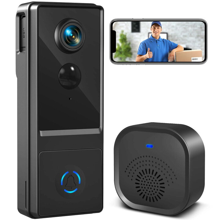 楽天市場】インターホン ワイヤレス 工事不要 Alexa対応 スマホ連動 