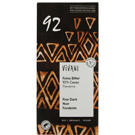 ViVANI オーガニックファインダークチョコレート92%　80g×30枚 白砂糖不使用　乳化剤不使用　ドイツのチョコレート　ギフト　バレンタイン　ホワイトデー