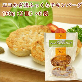 冷凍惣菜　時短ごはん　無添加　国産鶏　ふっくらチキンバーグ　160g（2個入）×6パック 国産原料使用