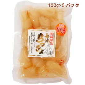 上沖産業 宮崎県産ぴり辛らっきょう 100g 5パック