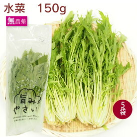 水菜 無農薬栽培 150g×5袋