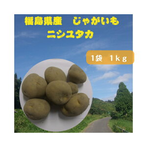 じゃがいも 品種：　ニシユタカ 　福島県産　約1kg 1袋 馬鈴薯　いも　ジャガイモ