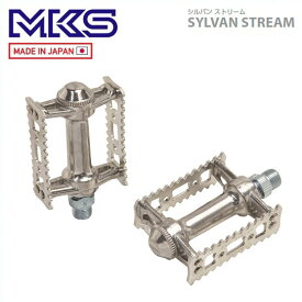 MKS 三ヶ島 ペダル SYLVAN STREAM シルバン ストリーム シルバー (左右ペア)(PDL17201)(4560369001101)