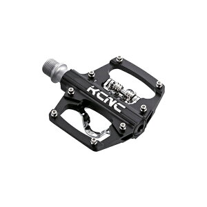 (即納)KCNC ケーシーエヌシー クリップレス プラットフォーム ペダル 片面フラット/片面ビンディング シマノSPD対応 ペダル