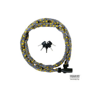 ROSSI ロッシ PEANUTS CHAIN LOCK DIAL TYPE ピーナッツ チェーンロック キータイプ 4x1200mm ウッドストック/グレー ロック(4589985571430)