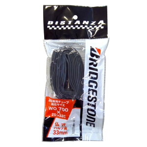 ([)([֑Ήi)BRIDGESTONE uaXg DISTANZA fBX^U TUBE `[u 700×25-32C 33mm 0.8mm(F310120)(4977716051144)