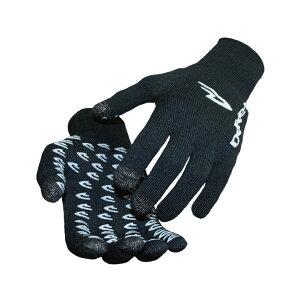 (���[���֑Ή����i)DEFEET �f�t�B�[�g GLOVE ET TOUCH �O���[�u ET�^�b�` D-Logo �u���b�N ����~�߃O���b�v�t�� �O���[�u