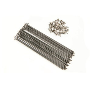 BROMPTON uvg SPOKE/NIPPLE SET 14G PLAIN GAUGE 132mm X|[N/jbvZbg 14g v[Q[W 132mm Vo[(Q101696)(5053099027200)