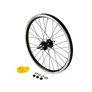 BROMPTON �u�����v�g�� REAR WHEEL incl FITTINGS 1/2-spd Superlight 1/2���p���A�z�C�[�� �t�B�b�e�B���O�܂� �u���b�N �z�C�[��1�{ (Q100514)