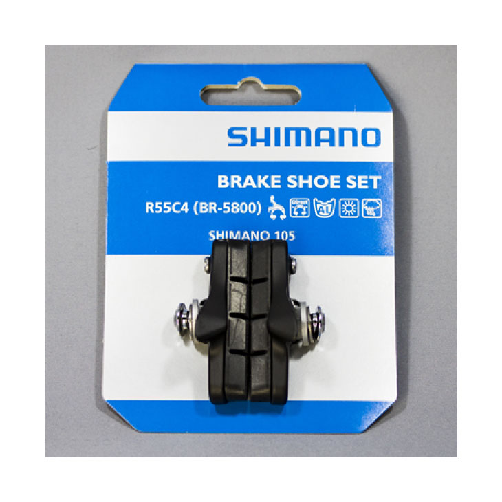 SHIMANO BRAKE SHOE R55C4 出荷 BR-5800L ネコポス便対応商品 記念日 シマノ for ROAD 4524667883524 ロード用ブレーキシュー 1ペア ブラック Y88T98020