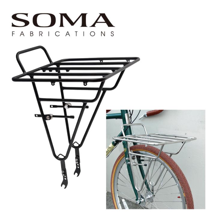 SOMA ソーマ DELUXE PORTEUR RACK BLACK CRMO デラックス ポーターラック ブラック (0849430011633)  キャリア | 自転車館びーくる