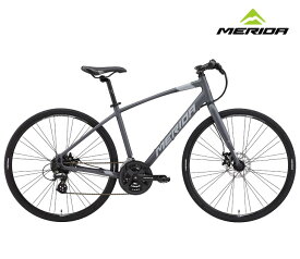 2025 MERIDA メリダ CROSSWAY 200-MD クロスウェイ200MD マットアンスラサイト(グロッシーシルバー/ブラック)【ES88】クロスバイク