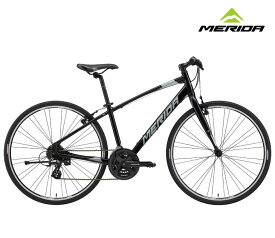 2025 MERIDA メリダ CROSSWAY 100-R クロスウェイ 100R グロッシーブラック(B-シルバー)【EK83】クロスバイク