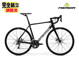 (特典付き!)2025 MERIDA メリダ SCULTURA 200 スクルトゥーラ 200 メタリックブラック(シルバー)【FK05】ロードバイク