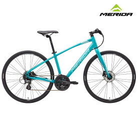 2025 MERIDA メリダ CROSSWAY 300-D クロスウェイ 300D シルクメタリックティール(シルバーティール)【FB17】クロスバイク