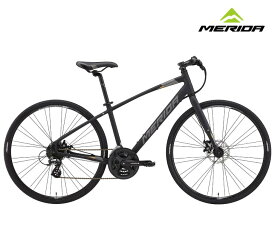 2025 MERIDA メリダ CROSSWAY 200-MD クロスウェイ200MD マットブラック(ゴールド)【EK85】クロスバイク