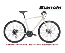 2023 BIANCHI ビアンキ C・SPORT 2 Cスポーツ2 ホワイトサンド/メタルロゴ 3×8SPEED 油圧ディスク クロスバイク