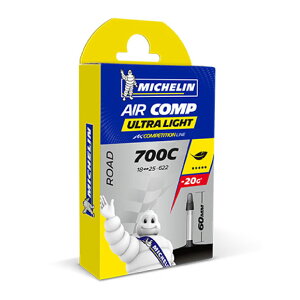 ([)MICHELIN ~V AIRCOMP ULTRA LIGHT GARv EgCg 60mm 700×18-25C(A1)(3528701250007)TUBE `[u