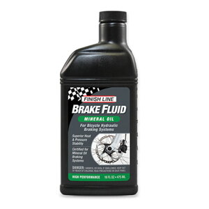 FINISH LINE �t�B�j�b�V�����C�� BRAKE FLUID MINERAL OIL �u���[�L�t���[�h�~�l�����I�C�� 475ml(TOS09801)(0036121960015)