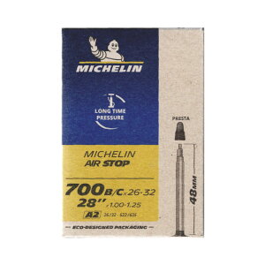 ([)MICHELIN ~V AIRSTOP GA[Xgbv 48mm 700×26-32B/C(A2)(3528707961075)TUBE `[u