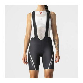 CASTELLI カステリ VELOCISSIMA 3 BIBSHORT ビブショーツ ブラック/シルバー レディース ウィメンズ ウェア