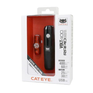 (���[)CATEYE �L���b�g�A�C VOLT400 & RAPID mini �[�d�����C�g�Z�b�g(EL461/LD635 SET)(4990173033782)