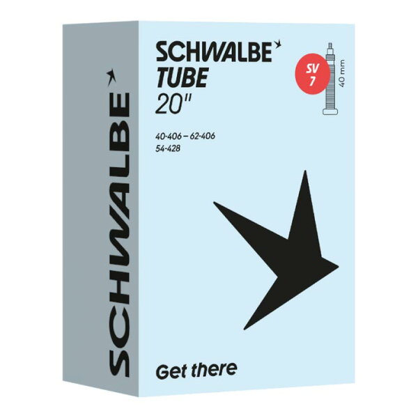 (即納)SCHWALBE シュワルベ TUBE チューブ【品番：SV7】仏式バルブ(40mm)(4026495933520)