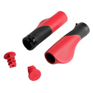 BROMPTON �u�����v�g�� ERGONOMIC GRIPS Red �G���S�m�~�b�N�O���b�v ���b�h(Q104155)(5053099268801)�O���b�v