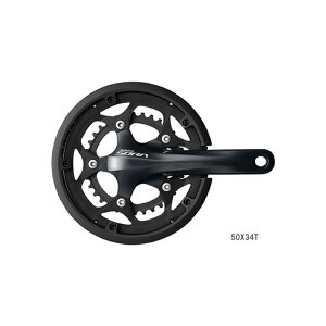 SHIMANO シマノ SORA R3000 クランク FC-R3000 50X34T 9S チェーンガード付 5アームデザイン (BB別売)