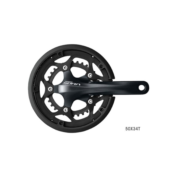 楽天市場】SHIMANO シマノ SORA R3000 クランク FC-R3000 50X34T 9S 