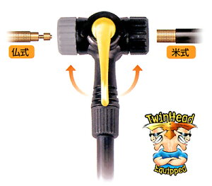 TOPEAK �g�s�[�N Pump�@�|���vTwin Head Upgrade Kit�@�c�C���w�b�h�A�b�v�O���[�h�L�b�g(YPP02500)(4712511823486)