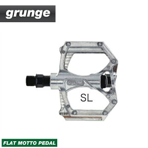 grunge �O�����W PEDAL �y�_�� FLAT MOTTO PEDAL �t���b�g���b�g�y�_�� �V���o�[(�y�A)(4948107258374)