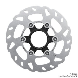 SHIMANO シマノ SM-RT70 DISC BRAKE ROTOR ディスクブレーキローター 140mm センターロック ロックリング付属 外セレーションタイプ(ISMRT70SSE)(4550170530785)