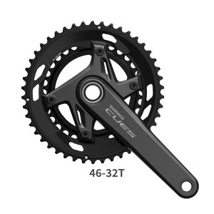 SHIMANO V}m CUES L[Y FC-U6030-2 NNZbg 46-32T 2x10/9s 2s[X