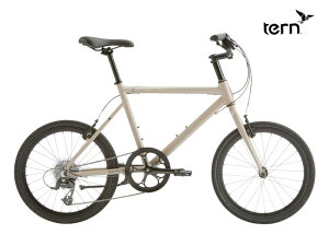 (選べる特典付) TERN ターン CREST クレスト マットベージュ 8段変速 ミニベロ 小径車