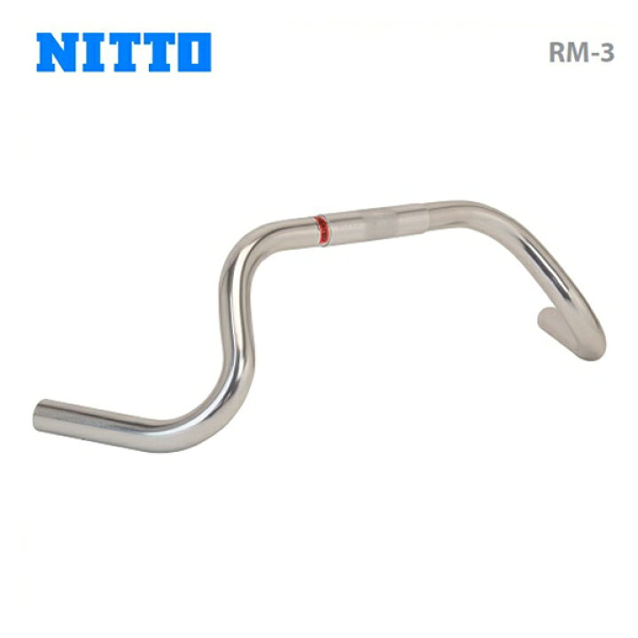 楽天市場】NITTO 日東 ロード アルミハンドルバー RM-3 25.4mm