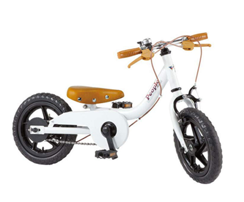 ◆セール特価品◆ ケッターサイクル 12インチ ブルーミングホワイト YGA311 ピープル 包装不可 幼児用自転車 着後レビューで 送料無料 子供