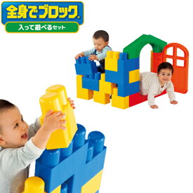 全身でブロック(R) 入って遊べるセット【包装不可】【ピープル】ブロック　知育玩具