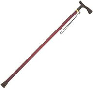 一本型 アルミステッキ ブラウン 66【島製作所】アルミ製　軽量　ステッキ