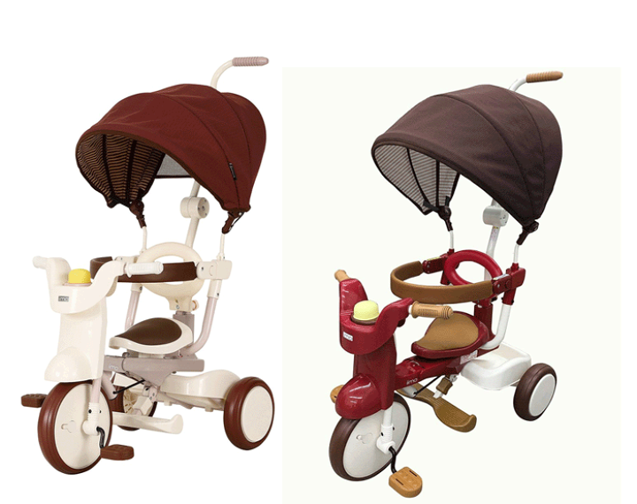 iimo TRICYCLE #02 TYPE SS 三輪車　サンシェード付 三輪車】名前入りiimo TRICYCLE #02 typeSS｜ベルビーWebshop本店