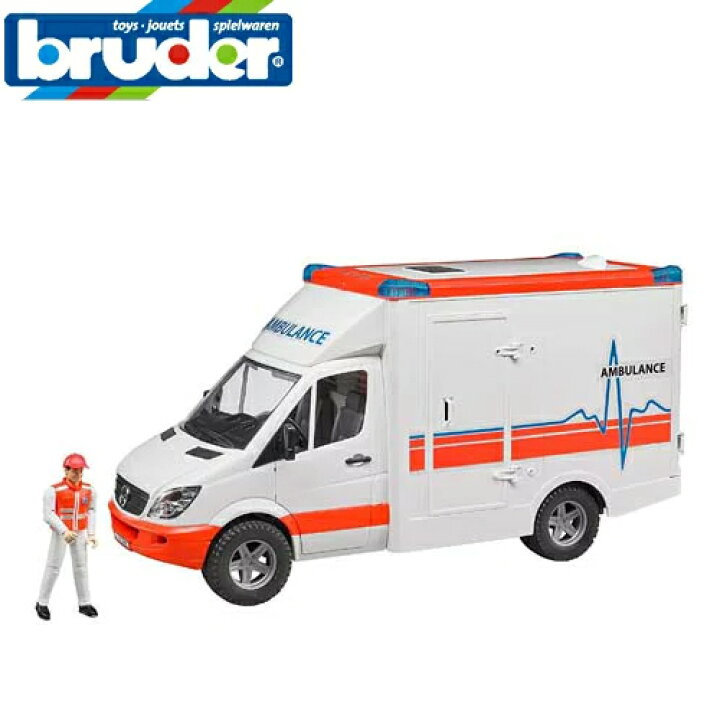 楽天市場】♪【安心の正規品】 ブルーダー MB 救急車 （フィギュア付き 