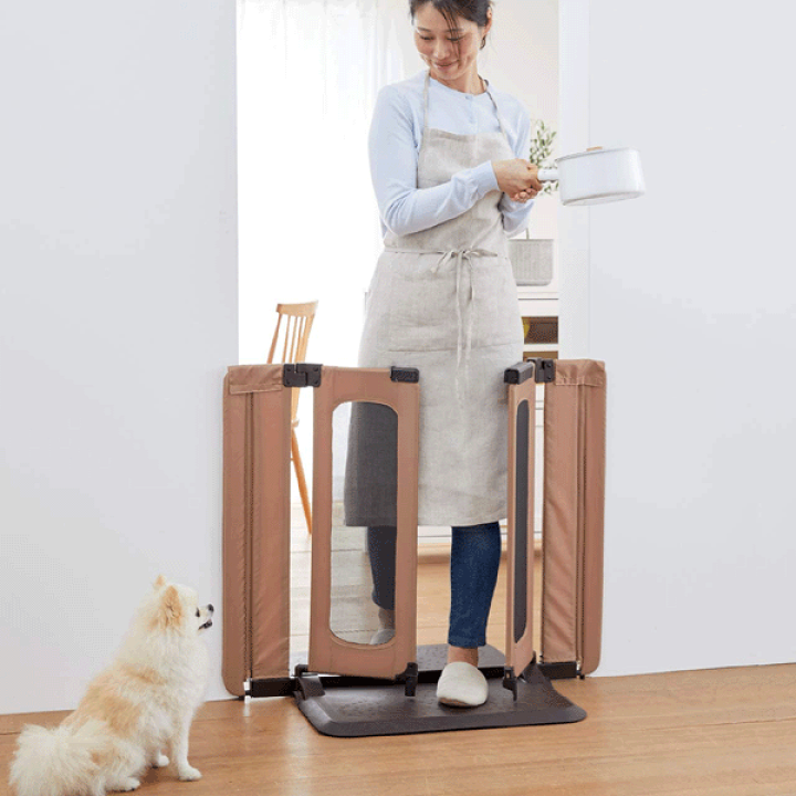 楽天市場】ペットゲート おくだけとおせんぼウォークスルー S