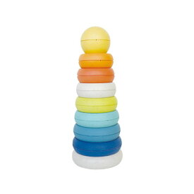 ecomugi ( エコムギ ) スタッキングタワーサークル【エドインター】STACKING TOWER CIRCLE エド インター 知育玩具 つみき ギフト 誕生日プレゼント