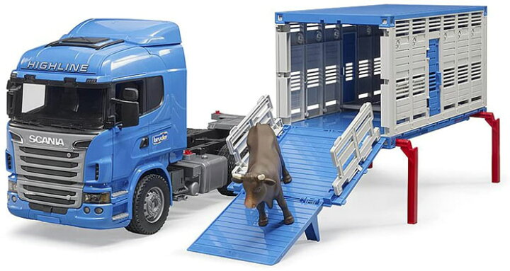 楽天市場】♪【安心の正規品】 ブルーダー 03549 SCANIA 牛運搬 
