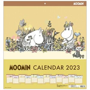 壁掛けカレンダー2023年 2023Calendar ムーミン スクエアスケジュール 北欧 サンスター文具 キッズ インテリア 書き込み 令和5年暦 予約