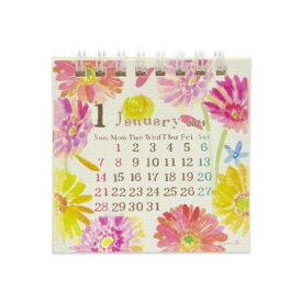 ミニ卓上カレンダー2024年 2024 Calendar nami nami クローズピン インテリア ガーリーイラスト 令和6年暦 メール便可