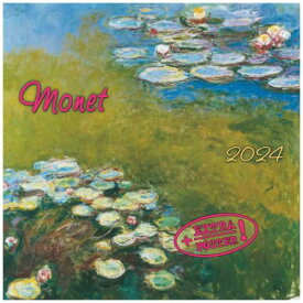 壁掛けカレンダー2024年 2024 Calendar artwork STUDIOS Claude Monet アート 名画 インテリア 令和6年暦